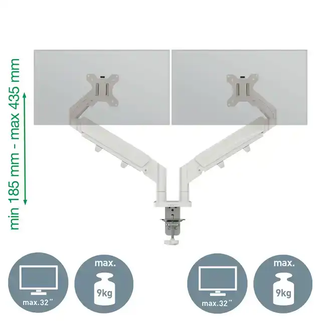 MONITORARM LEITZ ERGO RUIMTEBESPAREND