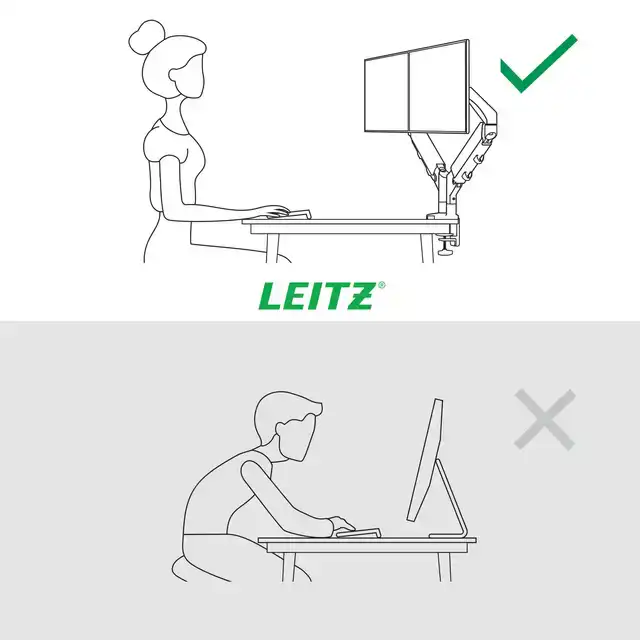 MONITORARM LEITZ ERGO RUIMTEBESPAREND