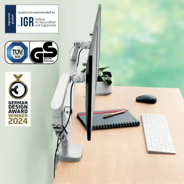 MONITORARM LEITZ ERGO RUIMTEBESPAREND