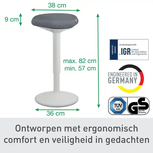 ACTIEVE ZIT-STA KRUK LEITZ ERGO GASVEER