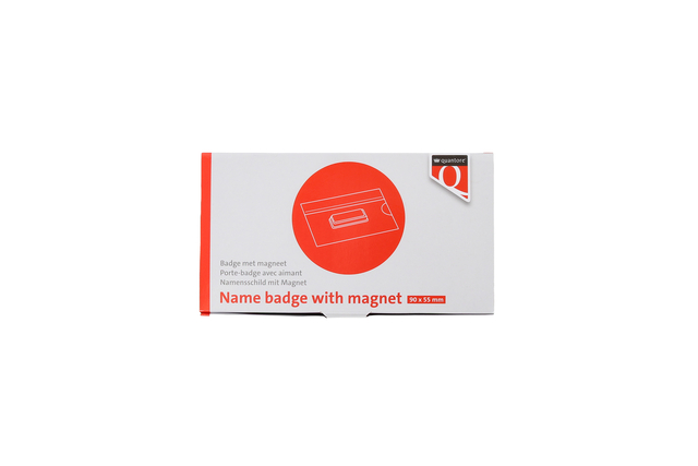 BADGE QUANTORE MAGNETISCH 55X90MM