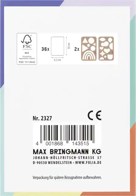 SPEELKAARTEN FOLIA BLANCO 6.5X10CM PAK