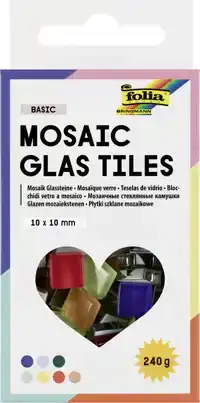 MOZAIEKSTEENTJES FOLIA 10X10MM GLAS