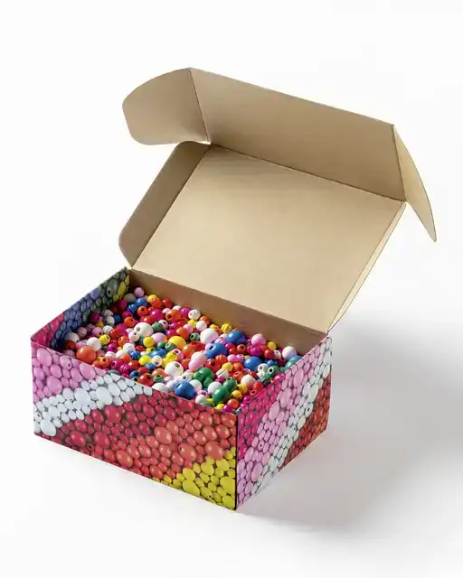 HOUTEN KRALEN FOLIA 1000 GRAM ASSORTI