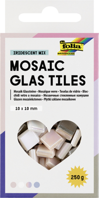 MOZAIEKSTEENTJES FOLIA 10X10MM GLAS
