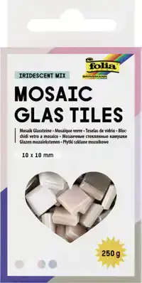 MOZAIEKSTEENTJES FOLIA 10X10MM GLAS