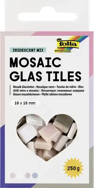 MOZAIEKSTEENTJES FOLIA 10X10MM GLAS