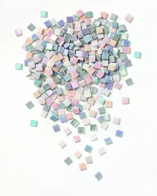 MOZAIEKSTEENTJES FOLIA 10X10MM GLAS