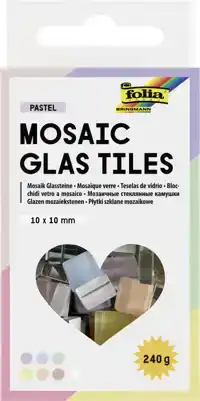 MOZAIEKSTEENTJES FOLIA 10X10MM GLAS