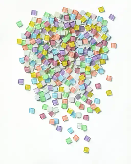 MOZAIEKSTEENTJES FOLIA 10X10MM GLAS