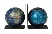 BOEKENSTEUN TROIKA MET MAGN GLOBES 13CM