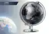 GLOBE TROIKA 20CM ZWART-ZILVER