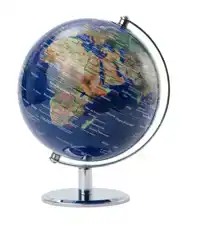 GLOBE TROIKA 20CM BLAUW-GROEN