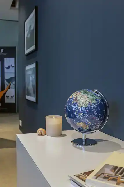 GLOBE TROIKA 20CM BLAUW-GROEN