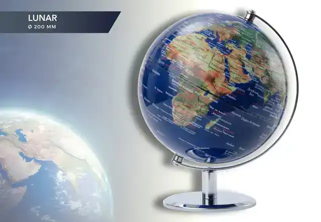 GLOBE TROIKA 20CM BLAUW-GROEN
