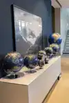 GLOBE TROIKA 20CM BLAUW-GROEN