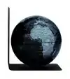 BOEKENSTEUN TROIKA MET MAGN GLOBE 13CM