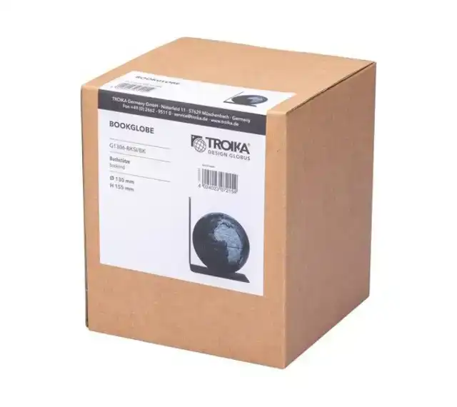 BOEKENSTEUN TROIKA MET MAGN GLOBE 13CM