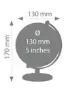 GLOBE TROIKA 13CM BLAUW-GROEN