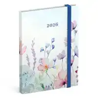 AGENDA 2026 LANNOO FLOWERS WATERCOLOUR