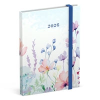 AGENDA 2026 LANNOO FLOWERS WATERCOLOUR