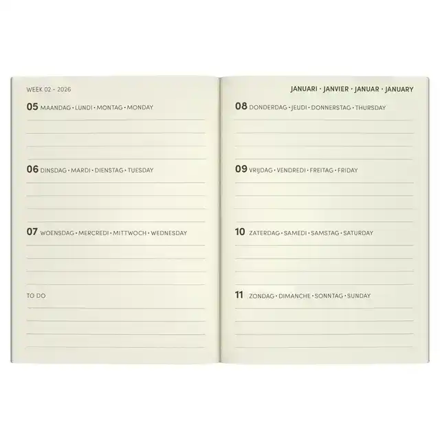 AGENDA 2026 LANNOO 110X150 PAPIER