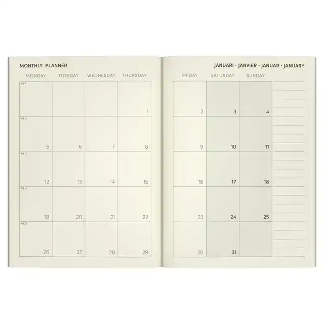 AGENDA 2026 LANNOO 110X150 PAPIER