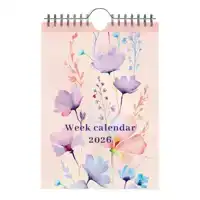 WEEKKAL 26 LANNOO FLOWERS WATERCOLOUR