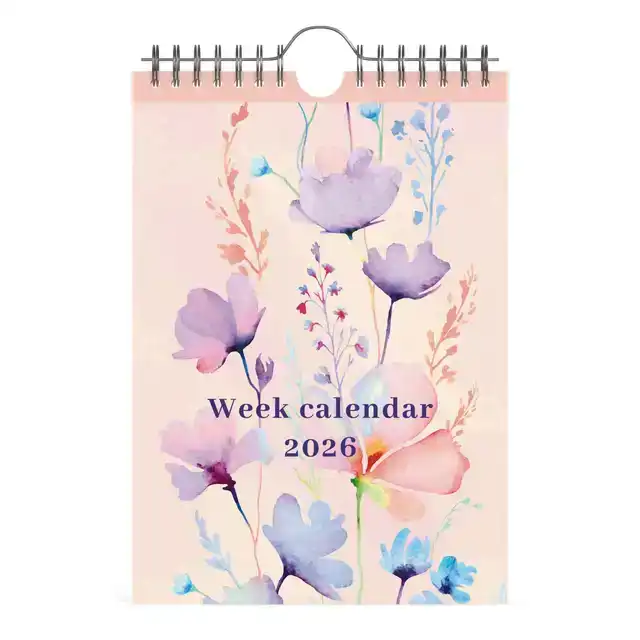 WEEKKAL 26 LANNOO FLOWERS WATERCOLOUR