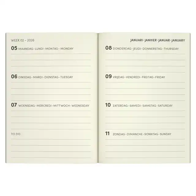 AGENDA 2026 LANNOO POCKET FLOWERS