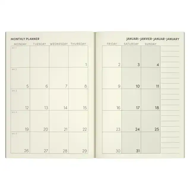 AGENDA 2026 LANNOO POCKET FLOWERS