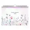 FAMILIEKAL 26 LANNOO FLOWERS WATERCOL