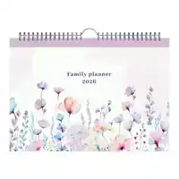 FAMILIEKAL 26 LANNOO FLOWERS WATERCOL