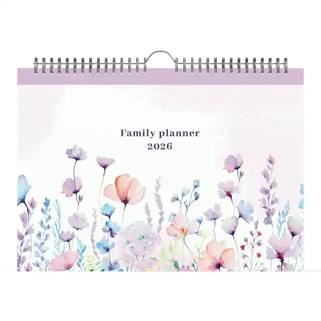 FAMILIEKAL 26 LANNOO FLOWERS WATERCOL