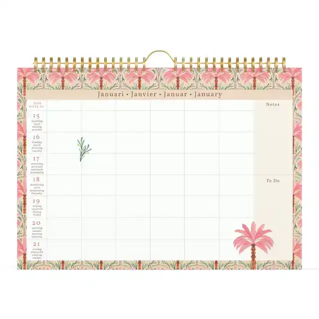 FAMILIEKAL 26 LANNOO EXOTIC PALMS 7D/1P