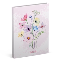 AGENDA 2026 LANNOO FLOWERS WATERCOLOUR