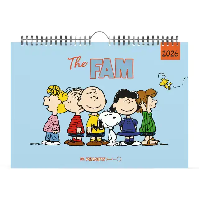 FAMILIEKAL 26 LANNOO PEANUTS 7D/1P
