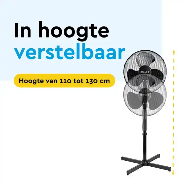 STATIEFVENTILATOR BRASQ F300 Ã˜ 40CM
