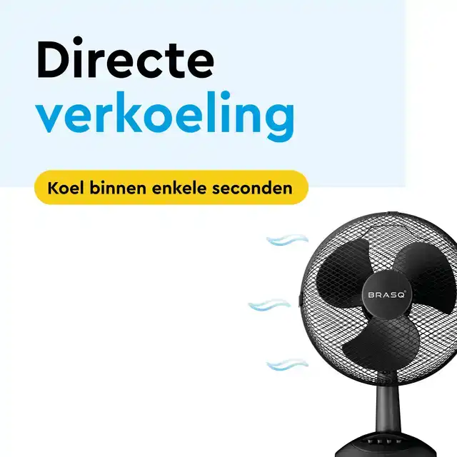 TAFELVENTILATOR BRASQ F400 Ã˜ 30CM