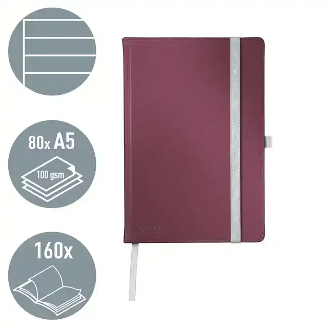 NOTITIEBOEK LEITZ STYLE A5 LIJN 160