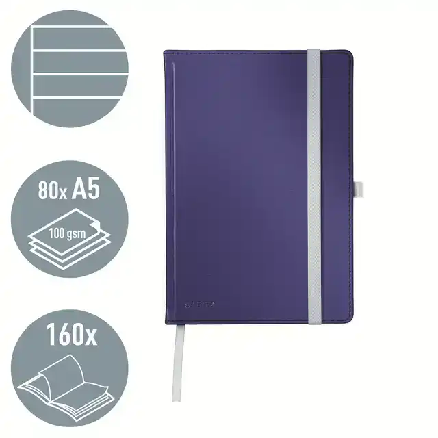NOTITIEBOEK LEITZ STYLE A5 LIJN 160