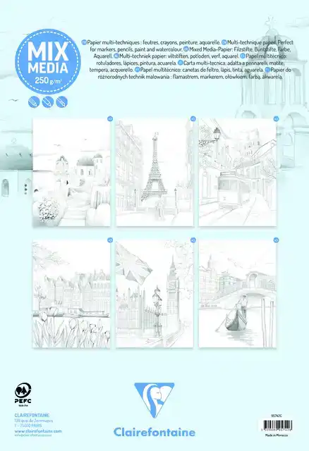 KLEURBOEK CLAIRFONTAINE ODELIA A4