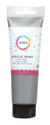 ACRYLVERF QREA 120 ML ZILVER