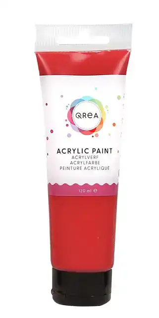 ACRYLVERF QREA 120 ML VERMILJOEN