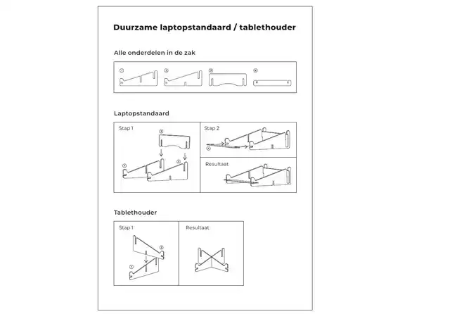 GERECYCLEDE LAPTOPSTANDAARD QUANTORE