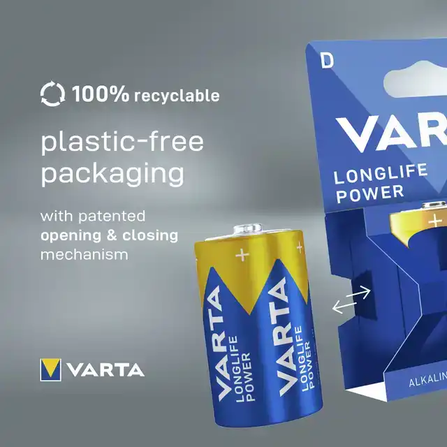 BATTERIJ VARTA LONGLIFE POWER 2X D