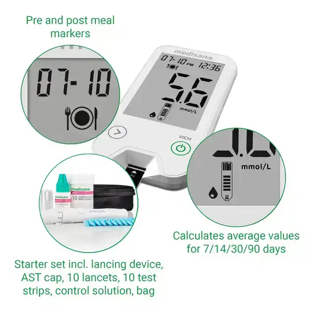 BLOEDGLUCOSEMETER MEDISANA MEDITOUCH 2