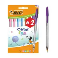 BALPEN BIC CRISTAL FUN 6+2 GRATIS L