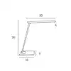 BUREAULAMP UNILUX POPY LED WIT