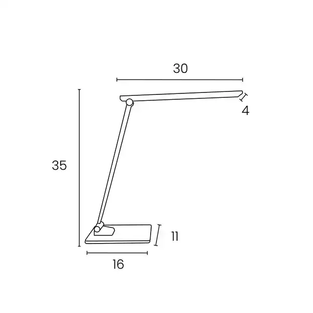 BUREAULAMP UNILUX POPY LED WIT